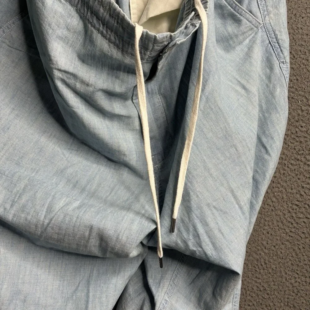 Polo Ralph Lauren Classic Fit Pant Men 2XL Blue Elastic Waist Drawstring Pony
